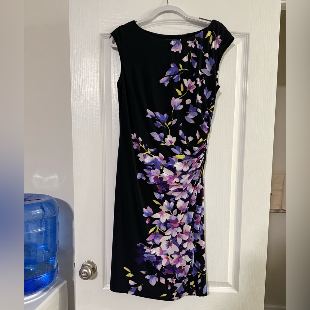 Floral Black Dress